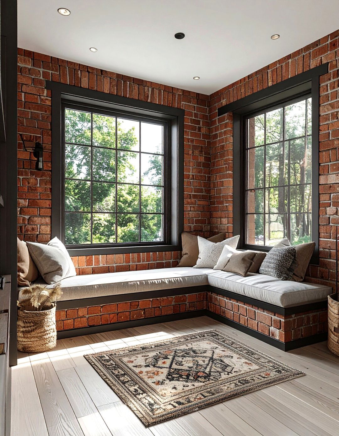 Brick window trim interior - 30 brick accent ideas