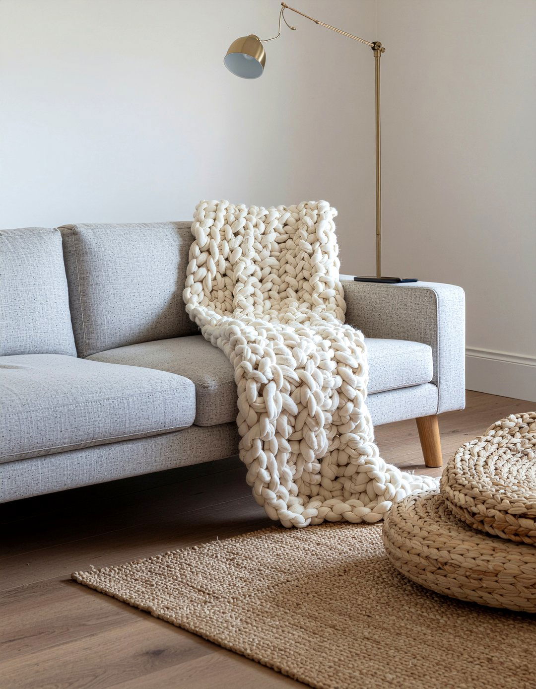 Bridgewater sofa with throw blanket - 30 living room bridgewater sofa ideas