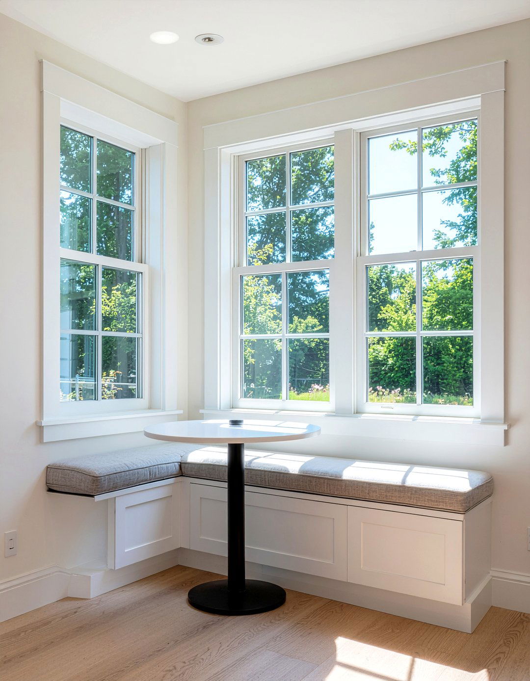 Bright Airy Breakfast Nook - 30 dining room Sunday dinner ideas
