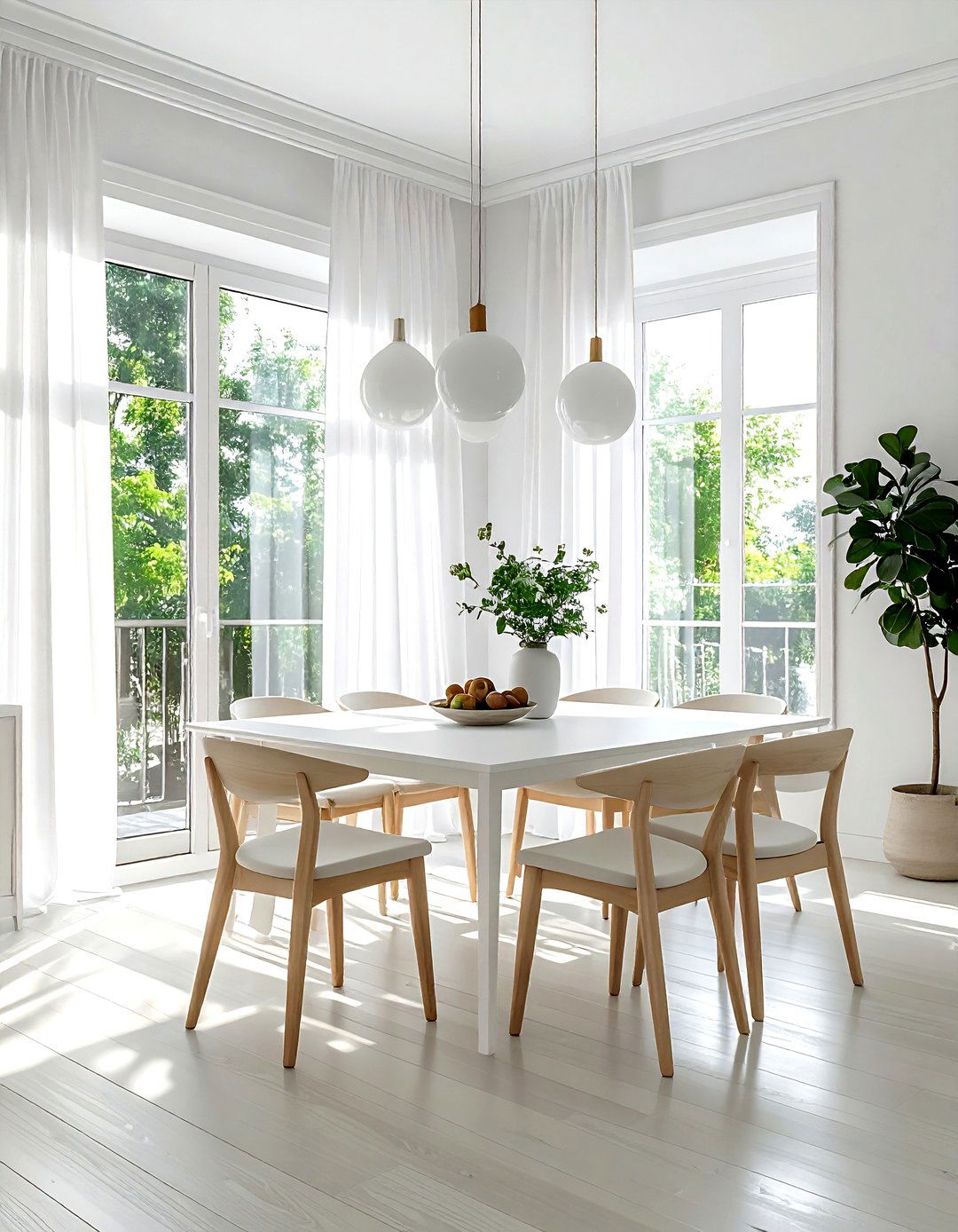 Bright Airy Dining Room - 30 dining room renovation ideas