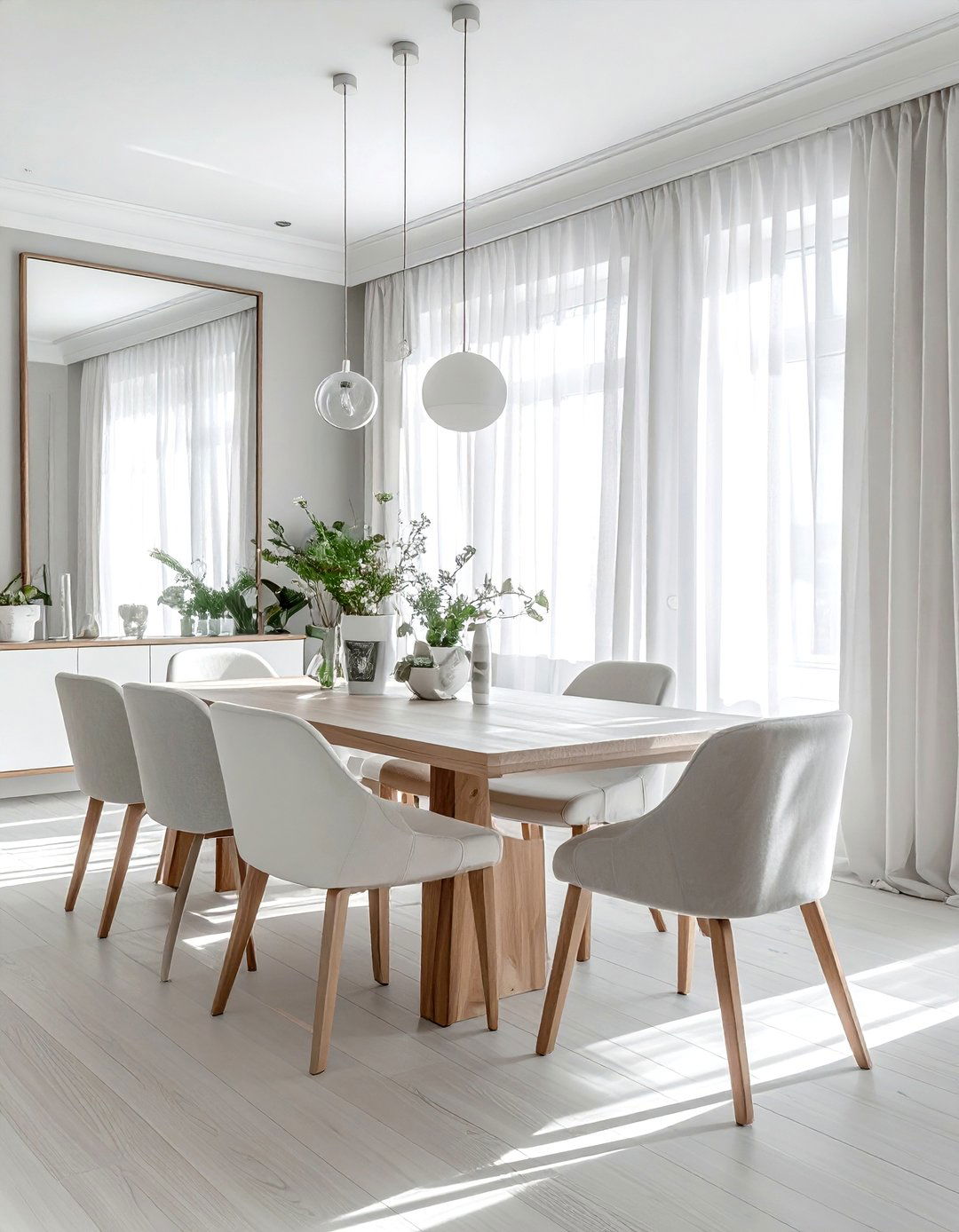Bright Airy Dining Room - 30 dining room decor ideas