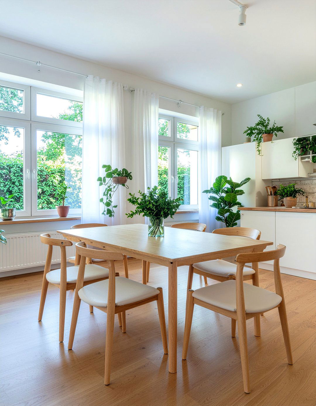 Bright Airy Dining - 30 eye-catching dining room ideas