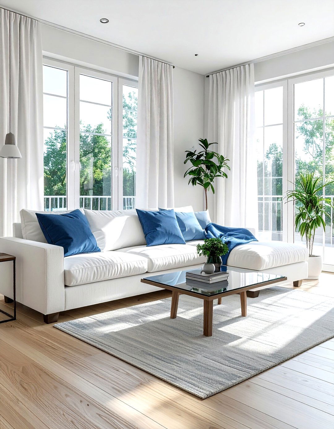 Bright Airy Living Room - 30 living room pull out couch ideas