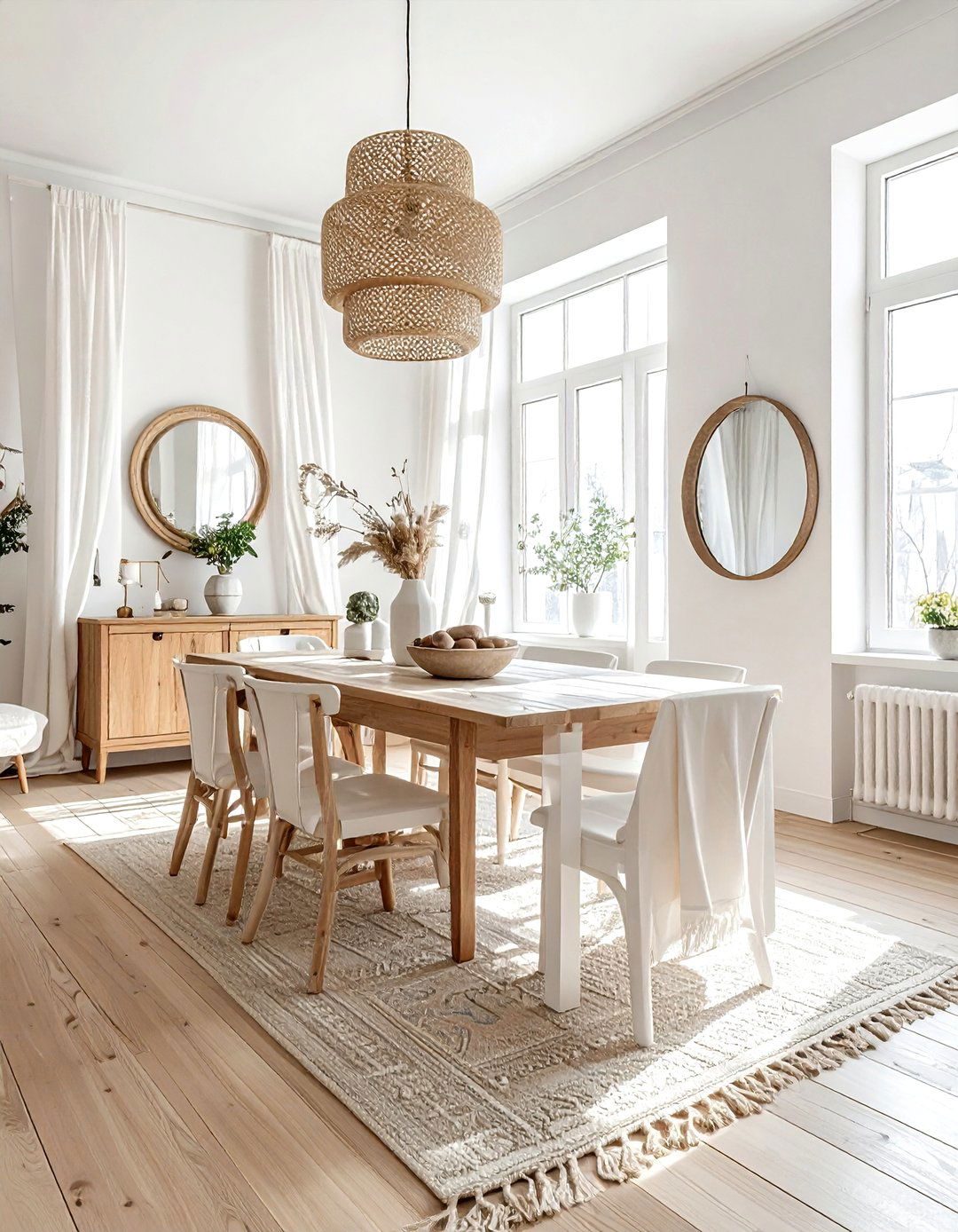 Bright Boho Dining Room - 30 Bohemian dining room ideas