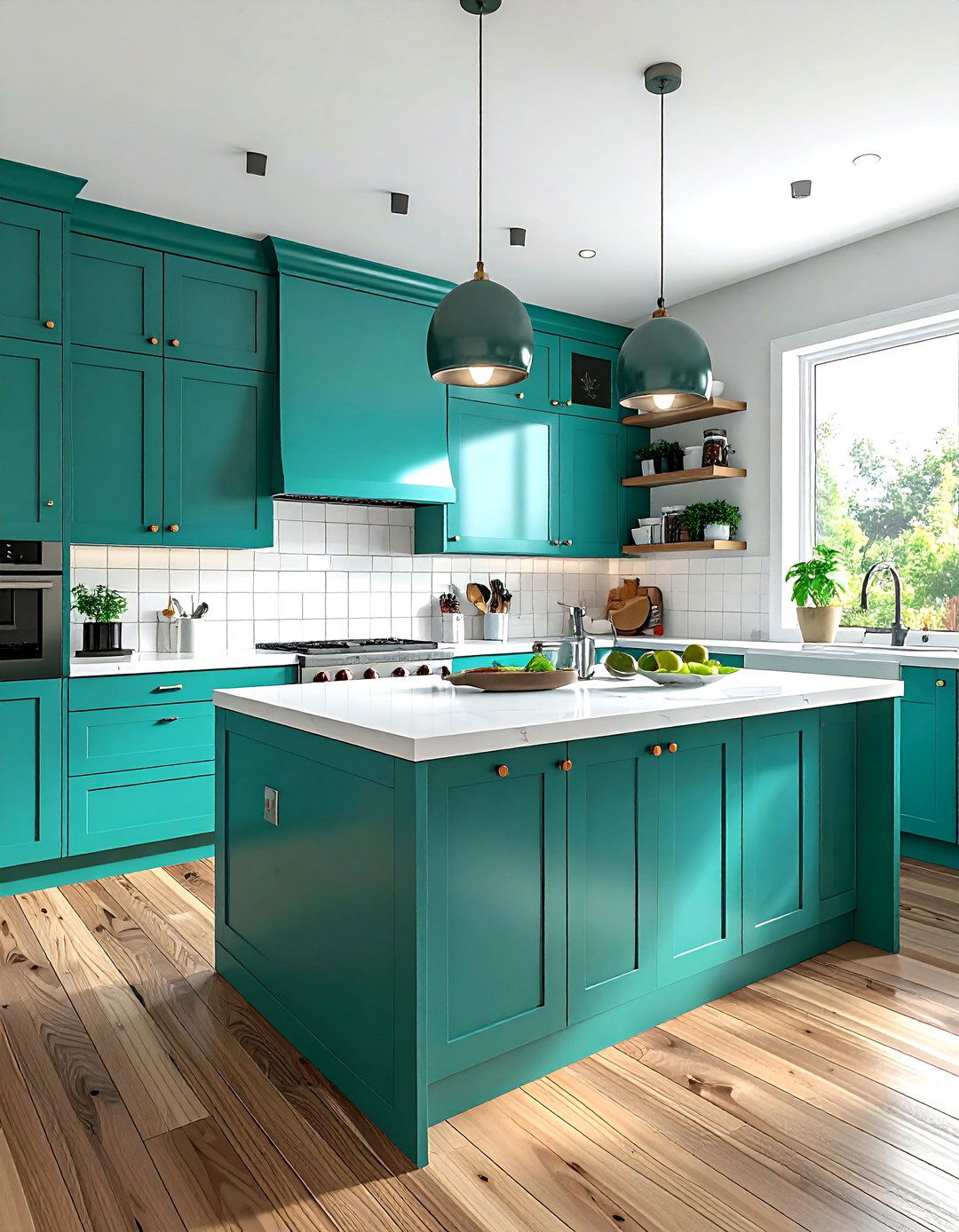 Bright Teal Kitchen Cabinets - 30 teal kitchen ideas