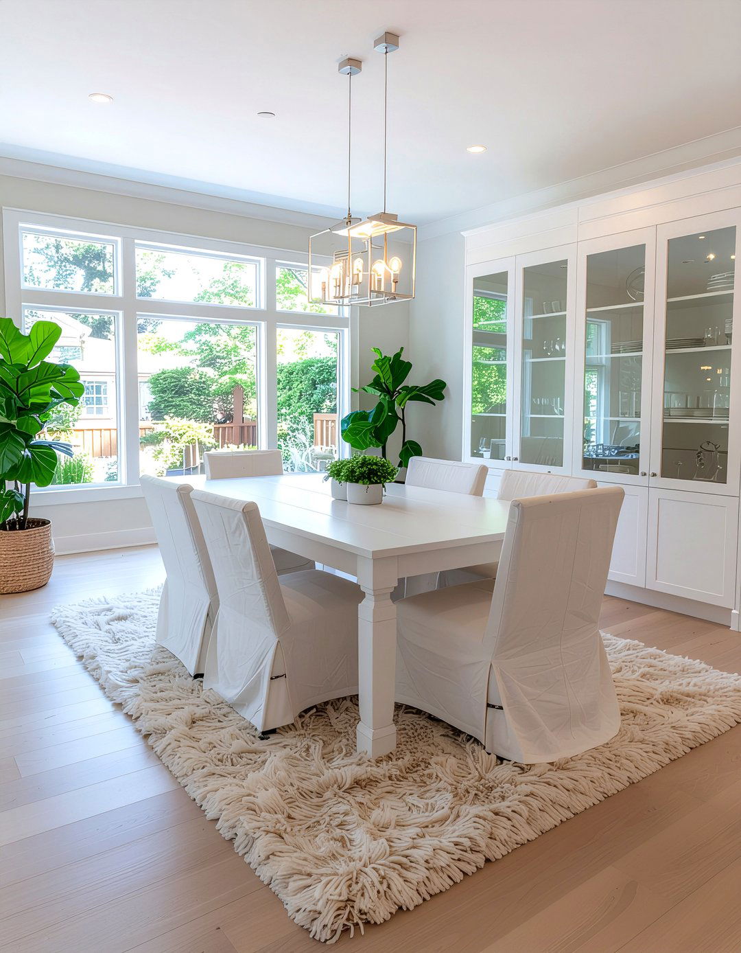 Bright White Dining Room - 30 dining room inspiration ideas