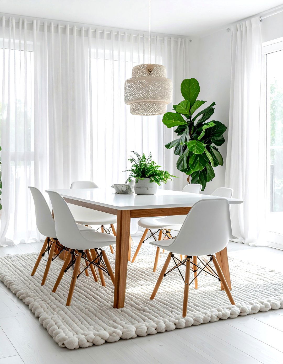 Bright White Dining Room - 30 attainable dining room ideas
