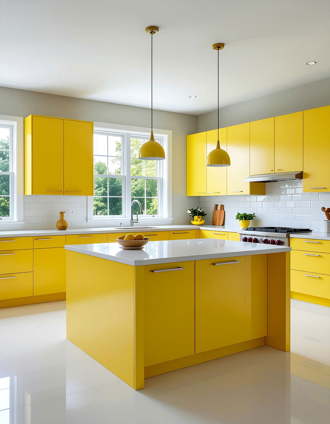 Bright Yellow Accents - 30 bold kitchen ideas