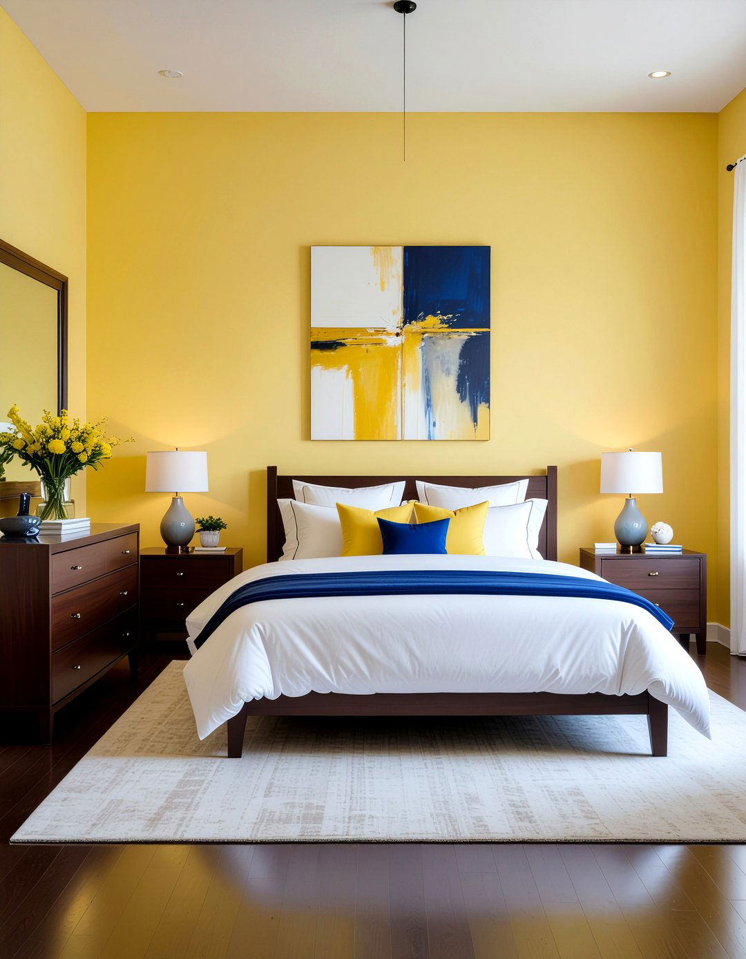 Bright Yellow Bedroom - 30 Mexican bedroom ideas