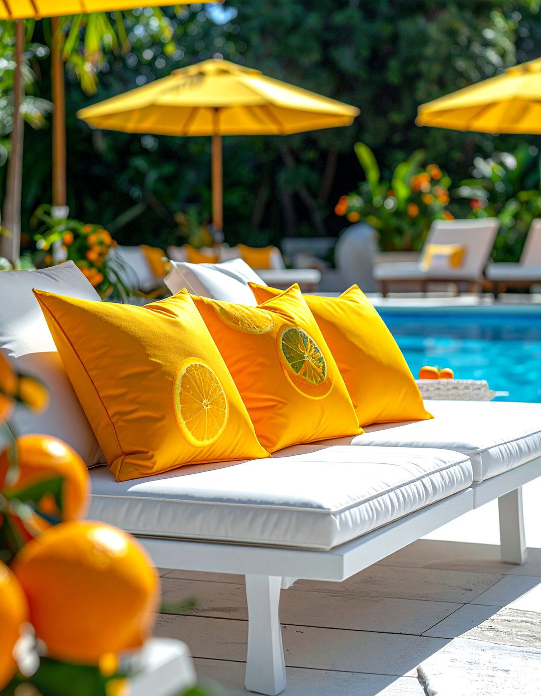 Bright citrus - 30 outdoor pillow ideas