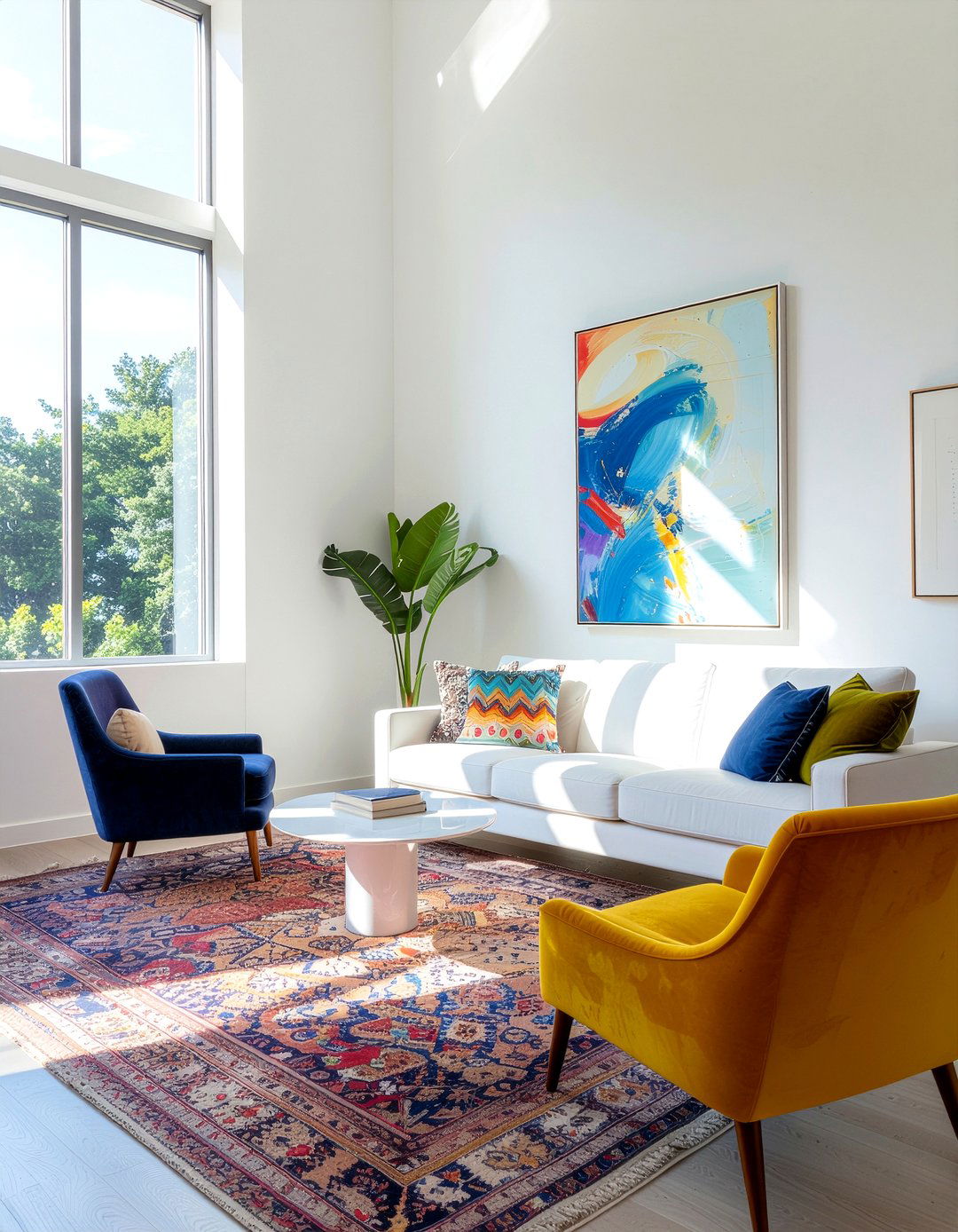 Bright eclectic living room - 30 eclectic living room ideas