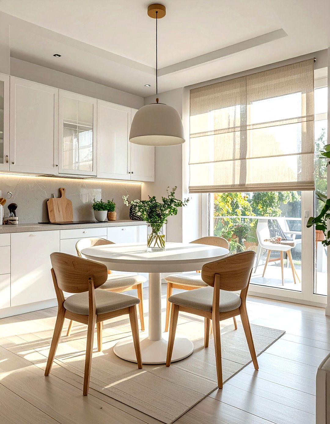 Bright kitchen sheer shades - 30 kitchen blinds ideas