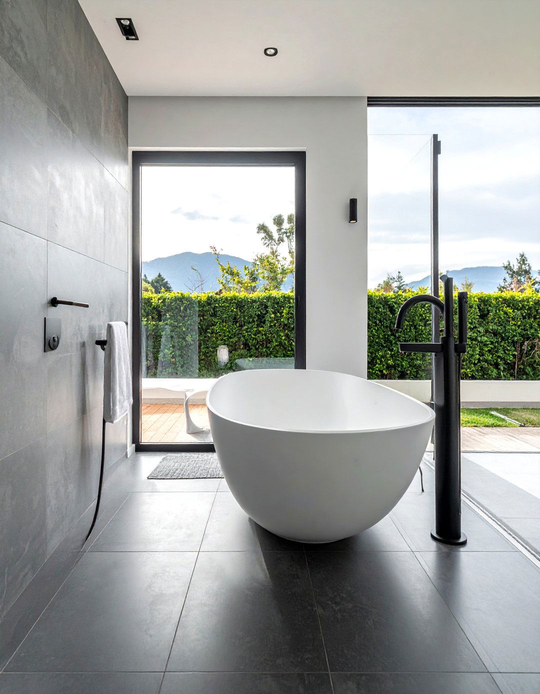 Brizo Matte Black Freestanding Tub Filler - 30 Brizo bathroom ideas