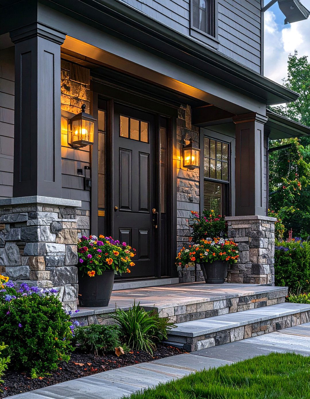 Bronze Exterior Sconce - 30 metal accent ideas