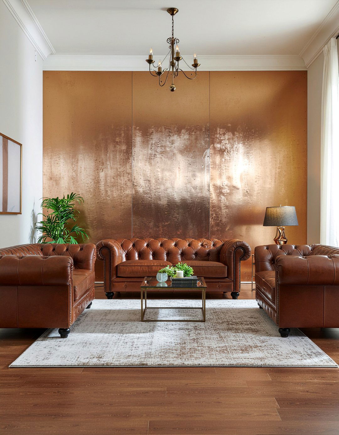 Bronze Living Room - 30 jewel toned living room ideas