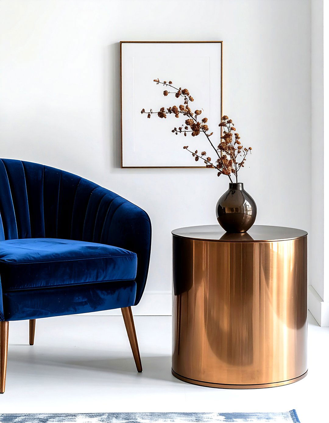 Bronze Side Table - 30 bronze decor ideas