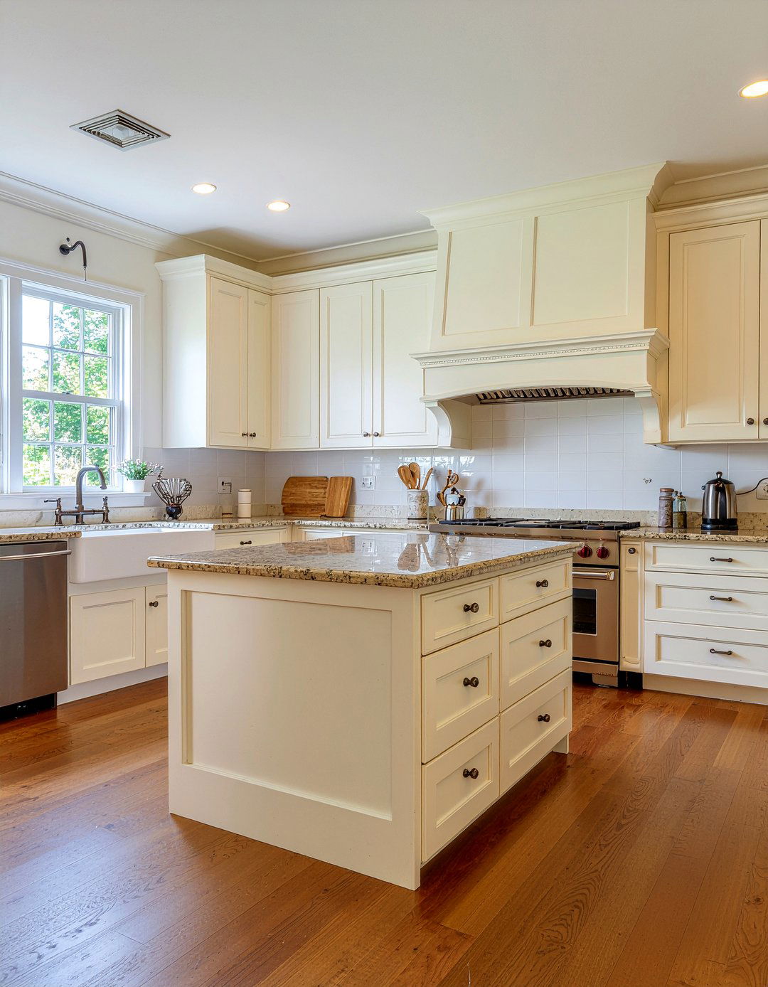 Bronze and cream kitchen - 30 mixed material kitchen ideas