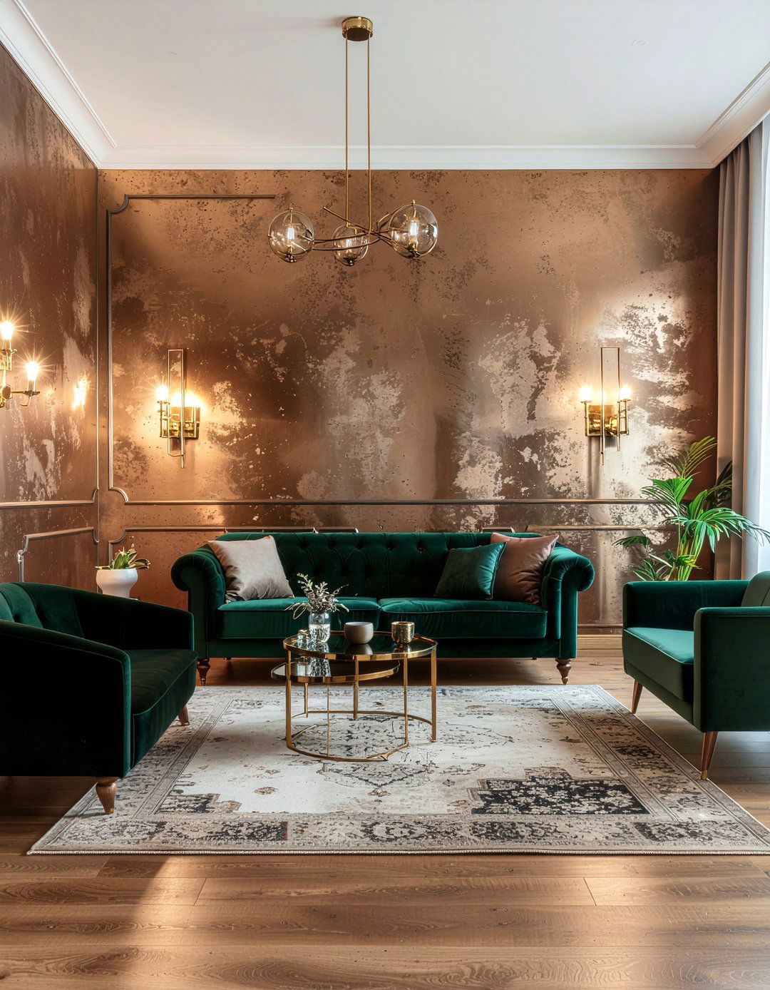 Bronze living room - 30 warm toned living room ideas