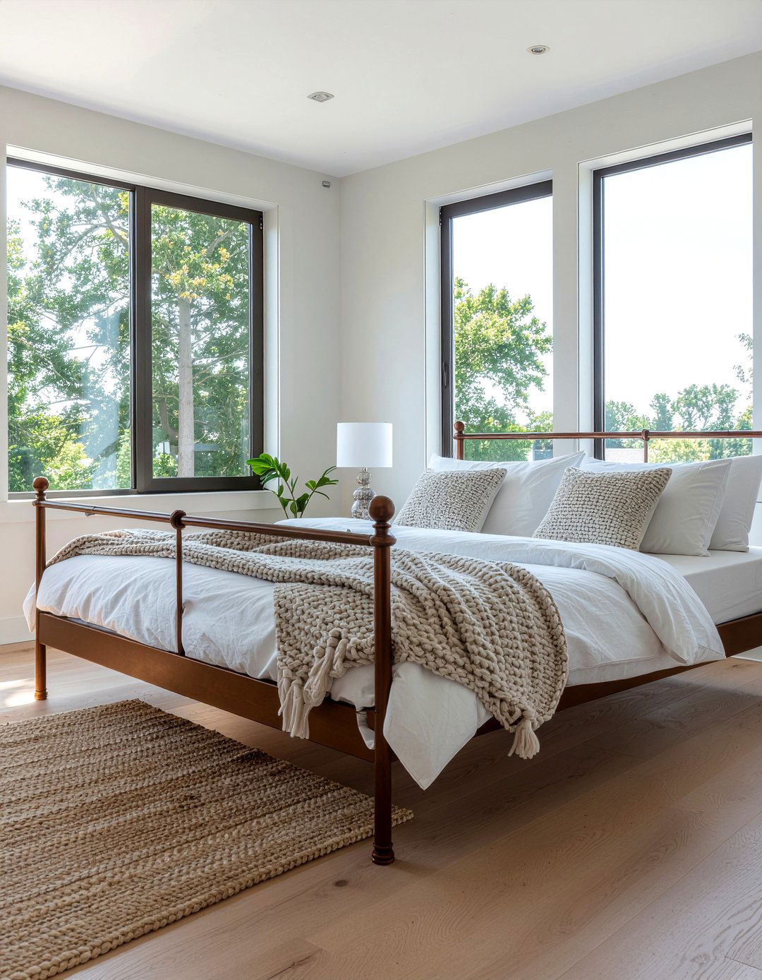 Bronze metal bed frame - 30 bronze accent bedroom ideas