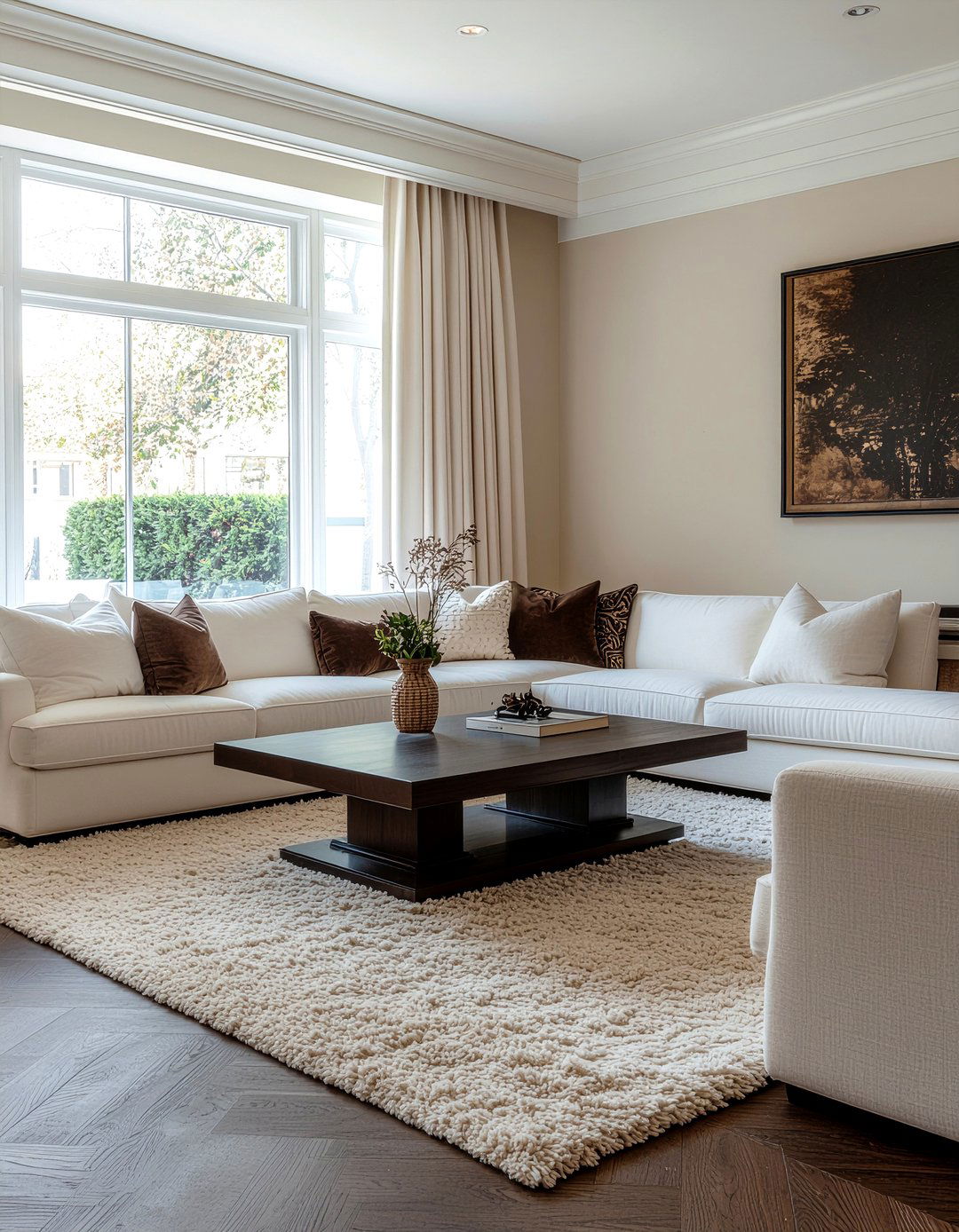 Brown And Beige Living Room - 30 chocolate living room ideas