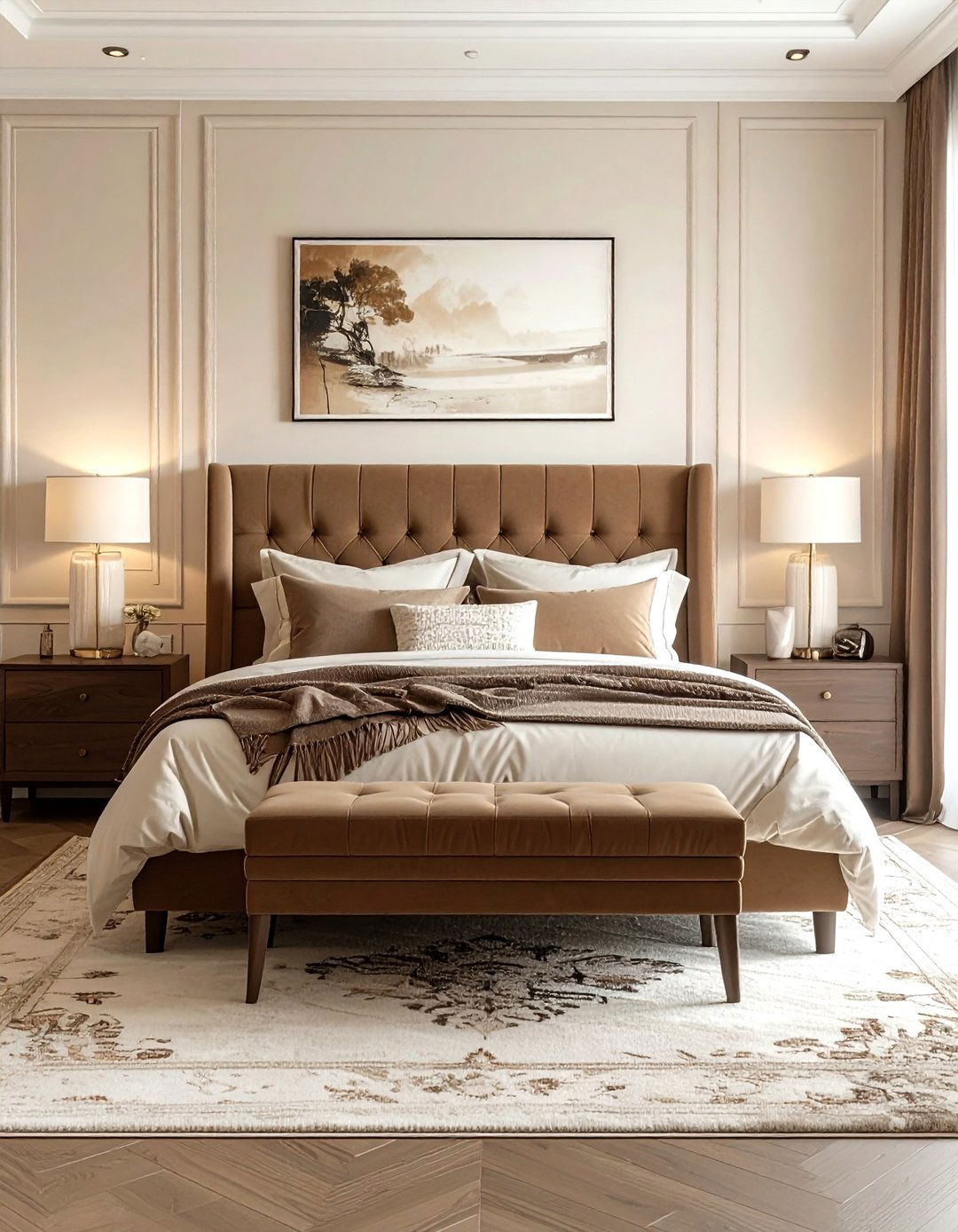 Brown And Cream Bedroom - 30 brown bedroom ideas