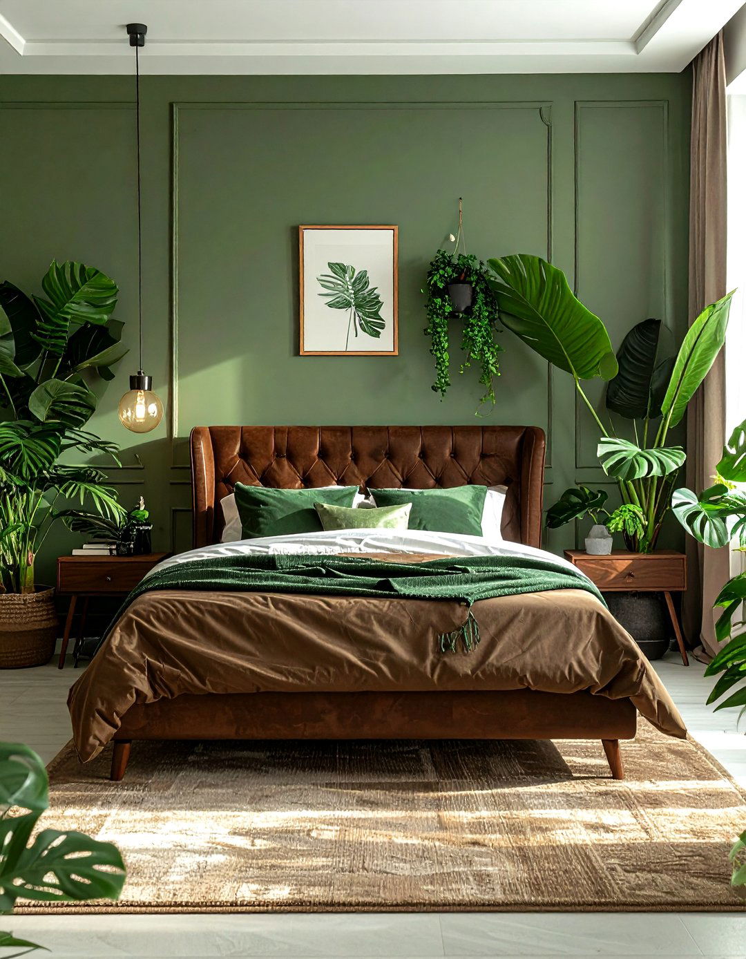 Brown And Green Bedroom - 30 brown bedroom ideas