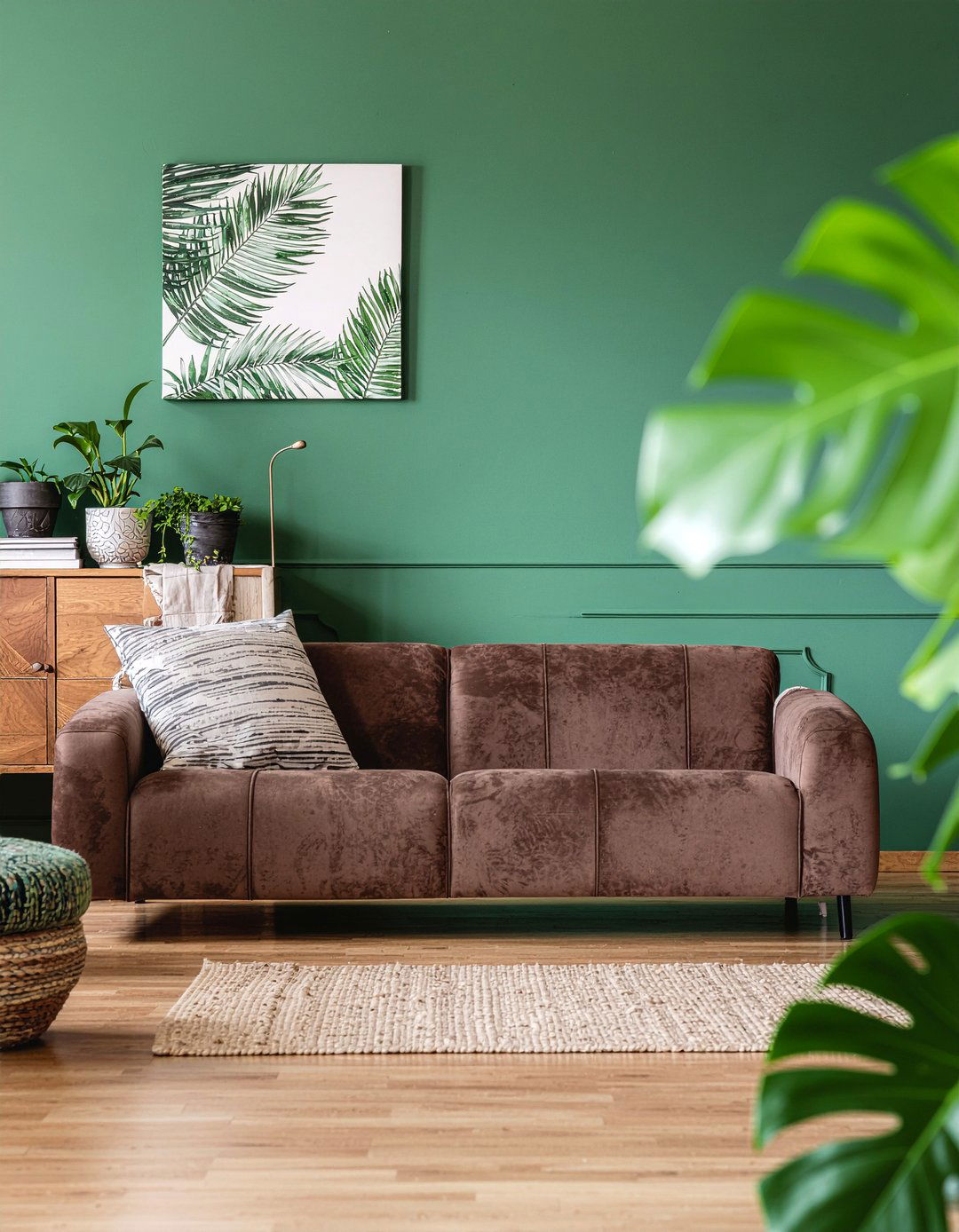 Brown And Green Living Room - 30 chocolate living room ideas