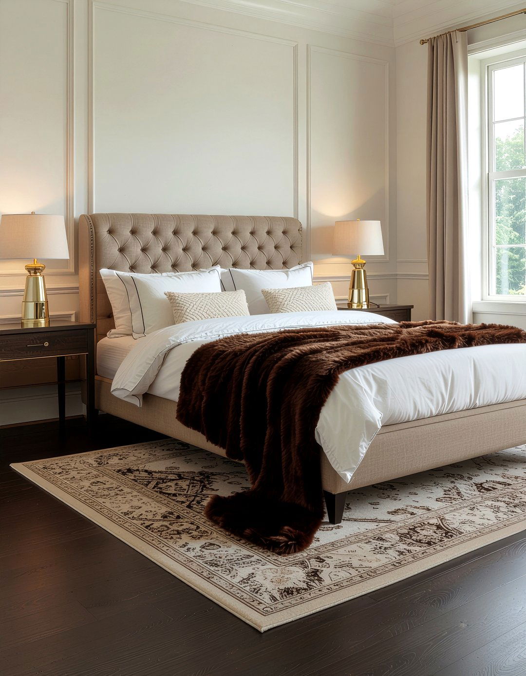 Brown Faux Fur Throw - 30 bedroom faux fur throws