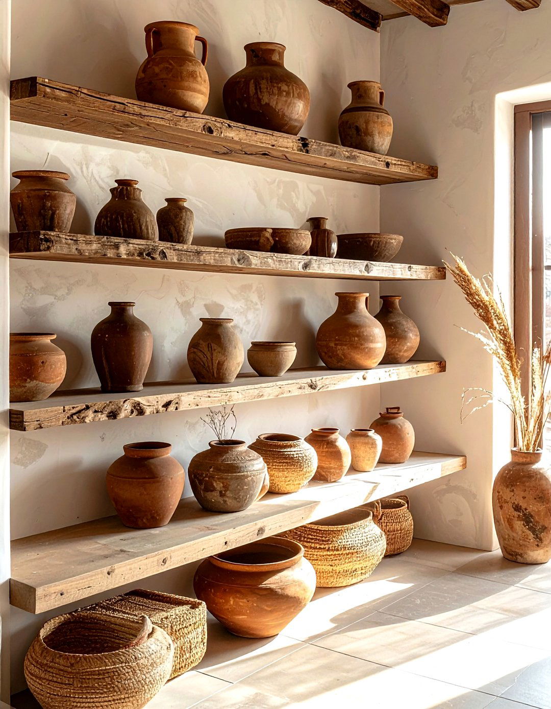 Brown Pottery Decor - 30 warm brown kitchen ideas