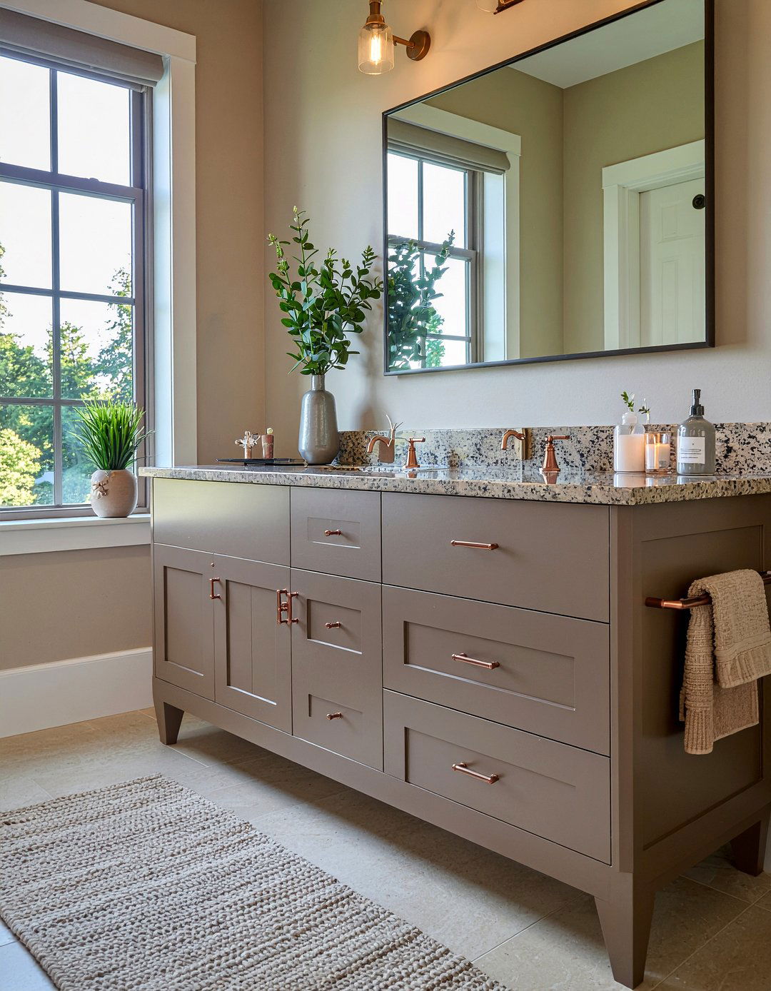 Brown Quartz Bathroom Vanity - 30 quartz countertop bathroom ideas