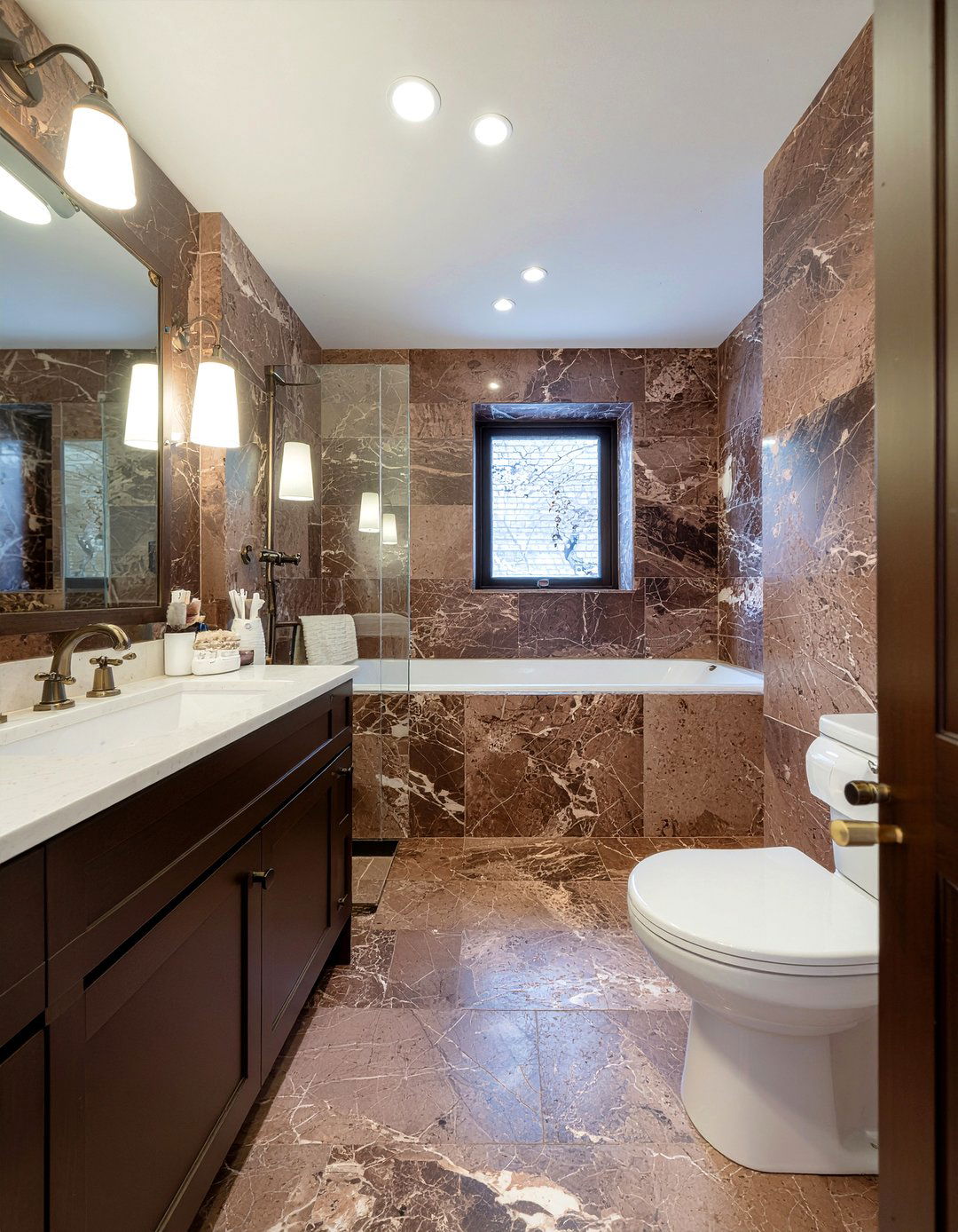 Brown Silk Quartzite Bathroom - 30 quartzite bathroom ideas