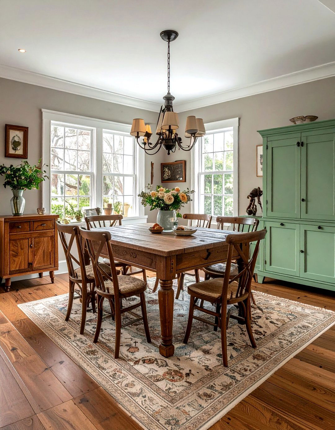 Brown and Mint Dining Room - 30 brown dining room color schemes