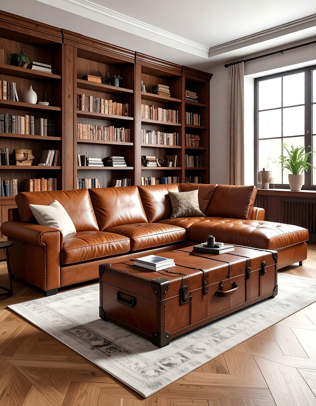 Brown leather sleeper sofa - 30 living room sofa bed ideas