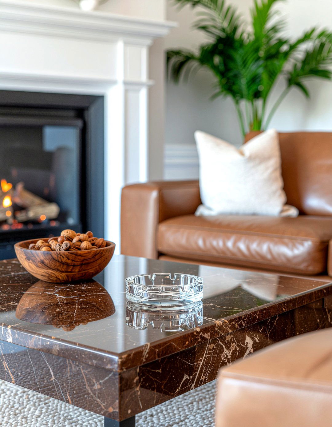 Brown marble coffee table - 30 living room marble coffee tables