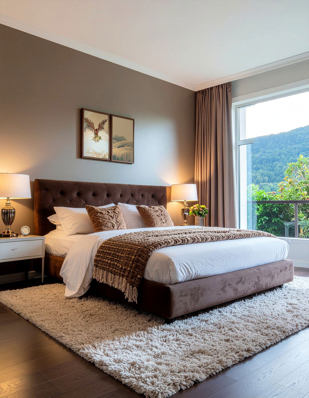 Brown mohair bedroom - 30 celebrity bedroom ideas