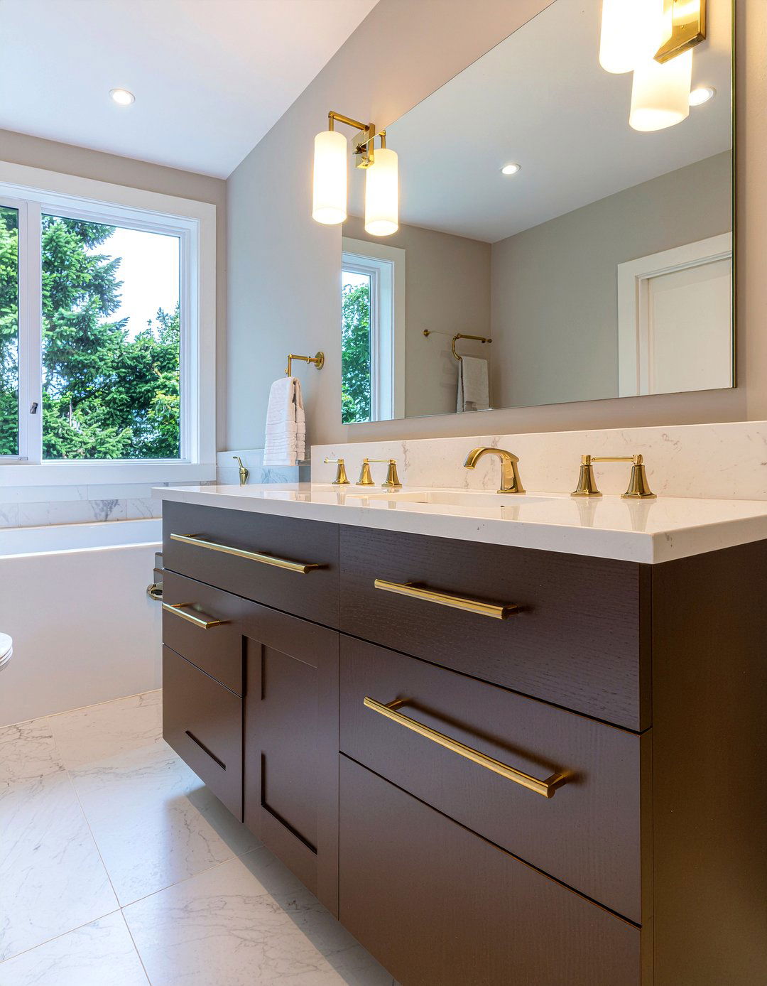 Brown vanity bathroom - 30 mocha bathroom ideas