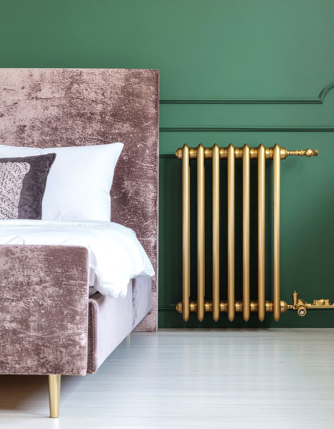 Brushed Brass Radiator - 30 bedroom radiators