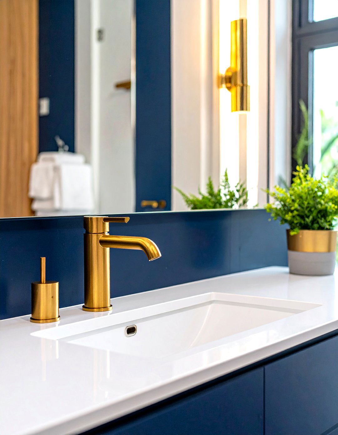 Brushed Gold Bathroom Faucet - 30 touchless faucet ideas