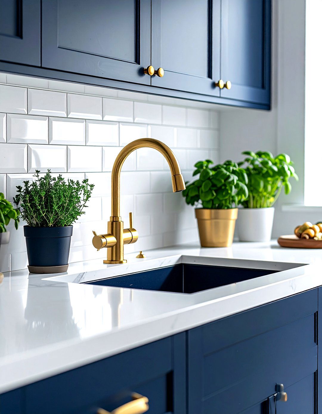 Brushed Gold Kitchen Faucet - 30 pull-down kitchen faucet ideas