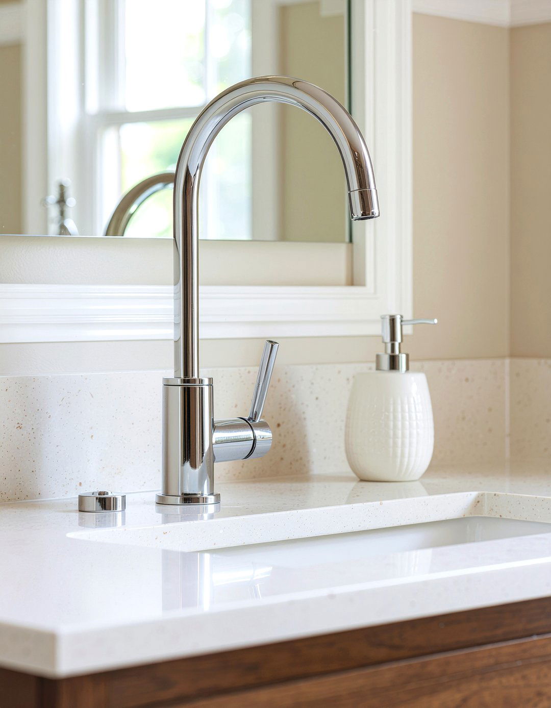 Brushed Nickel Faucet - 30 Lowes bathroom ideas