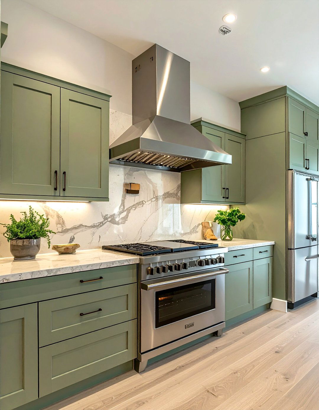 Brushed Nickel Under Cabinet Hood - 30 under cabinet hood kitchen ideas