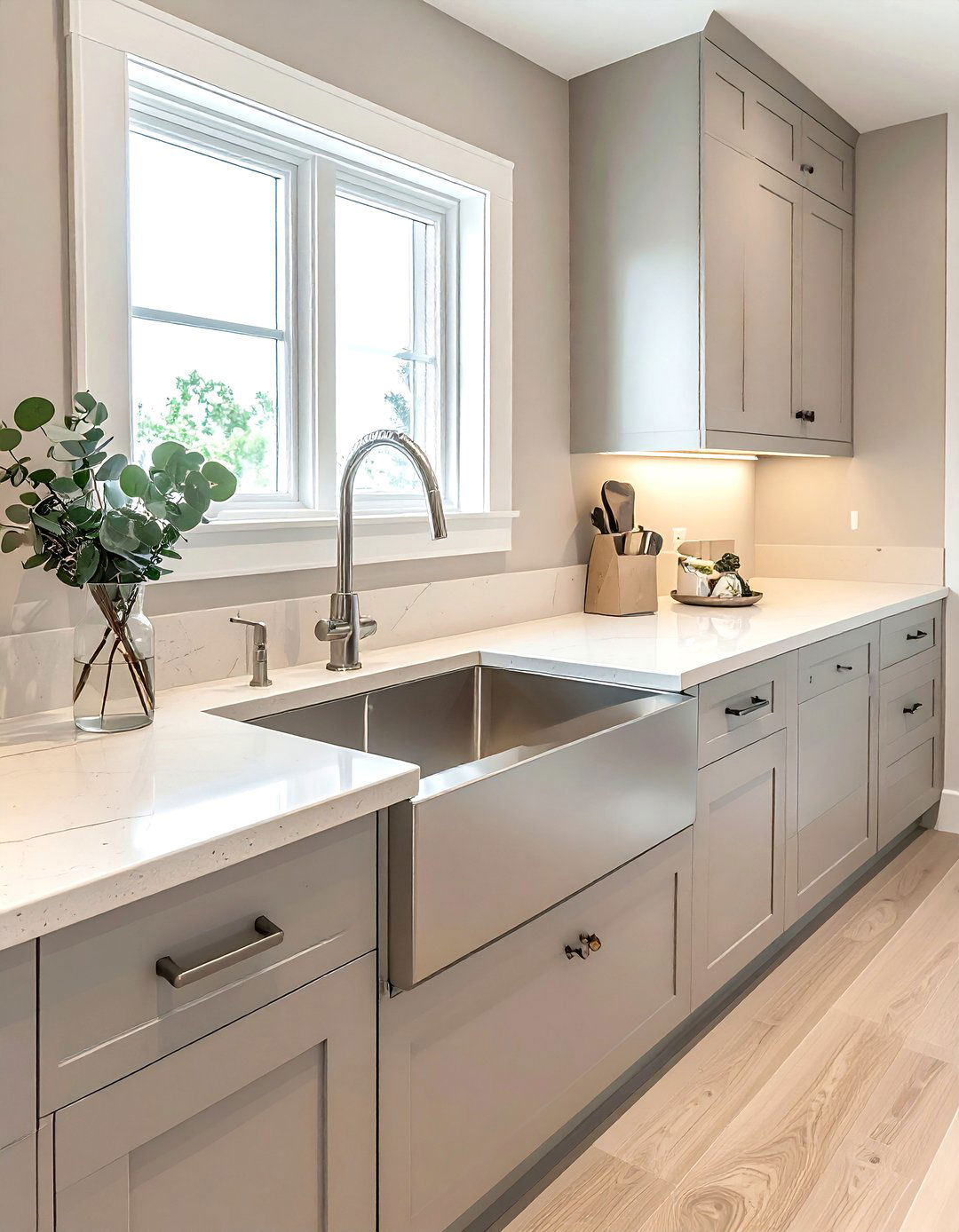 Brushed Nickel Undermount Sink - 30 undermount sink kitchen ideas