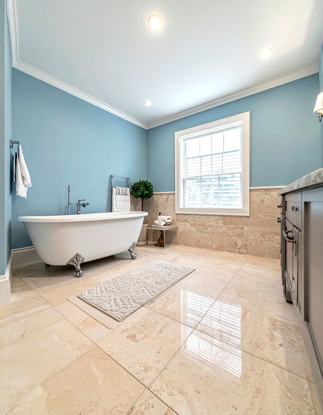 Brushed Travertine Floor Tiles - 30 travertine bathroom ideas