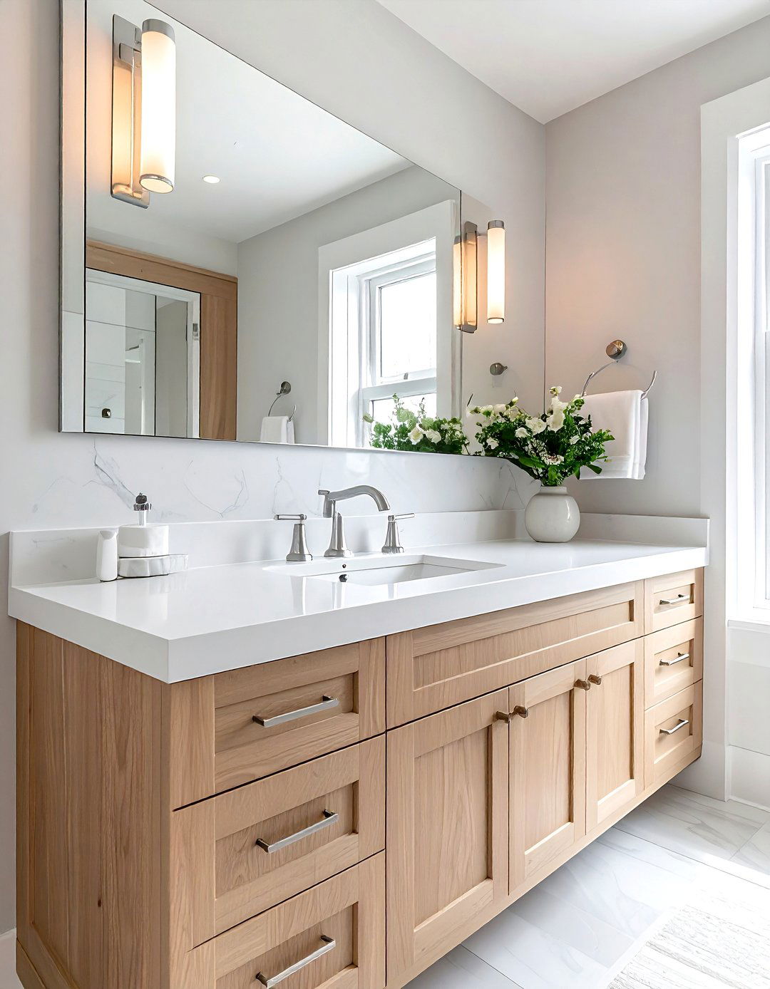 Brushed nickel widespread faucet - 30 widespread faucet ideas