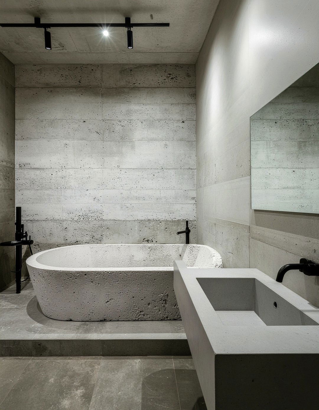 Brutalist Bathroom - 30 bathroom design history ideas