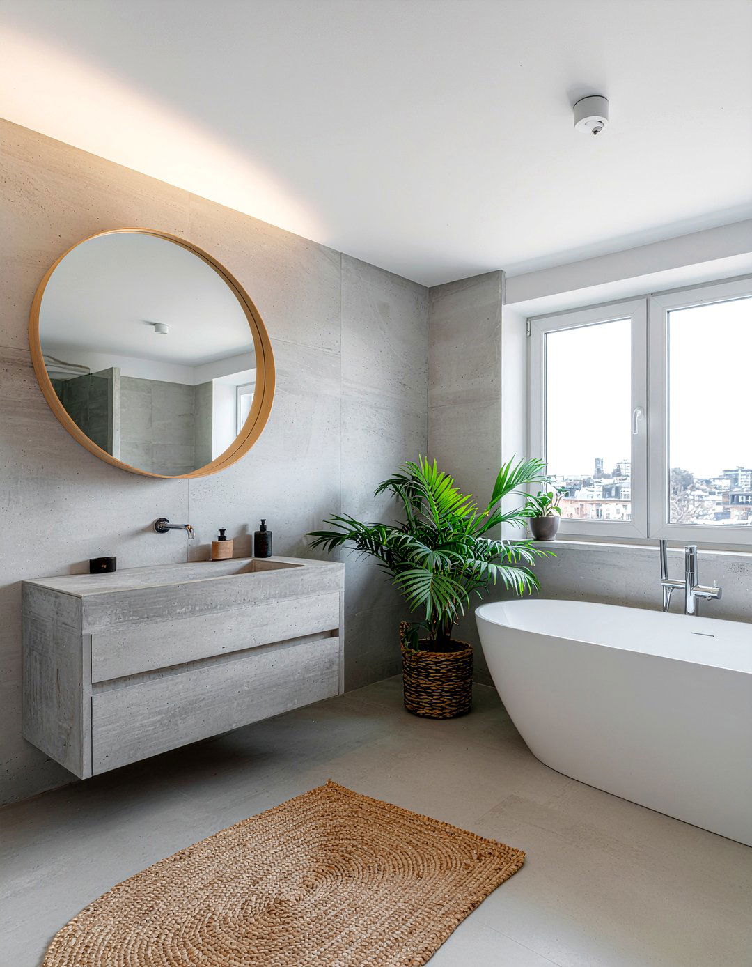 Brutalist Organic Bathroom - 30 bathroom style mixing ideas