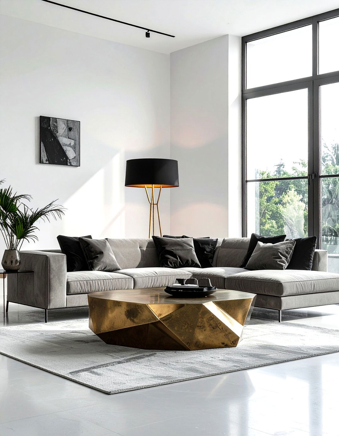 Brutalist Sculptural Lamp - 30 vintage lamp ideas