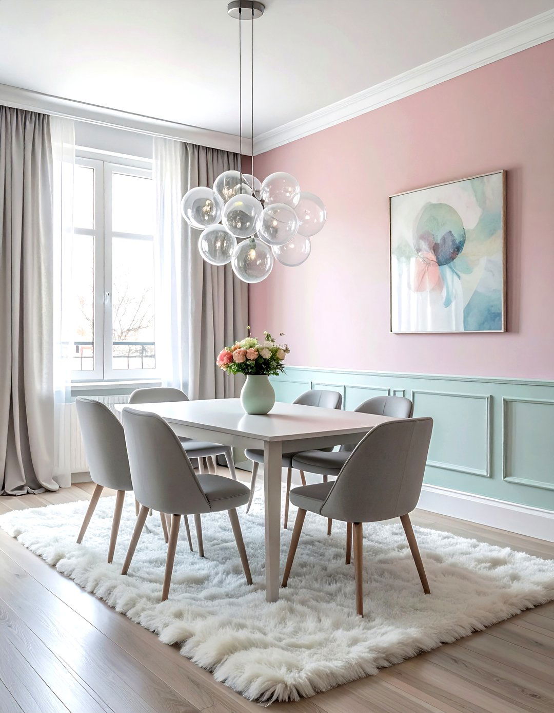 Bubble Chandelier - 30 dining room ambient lighting ideas