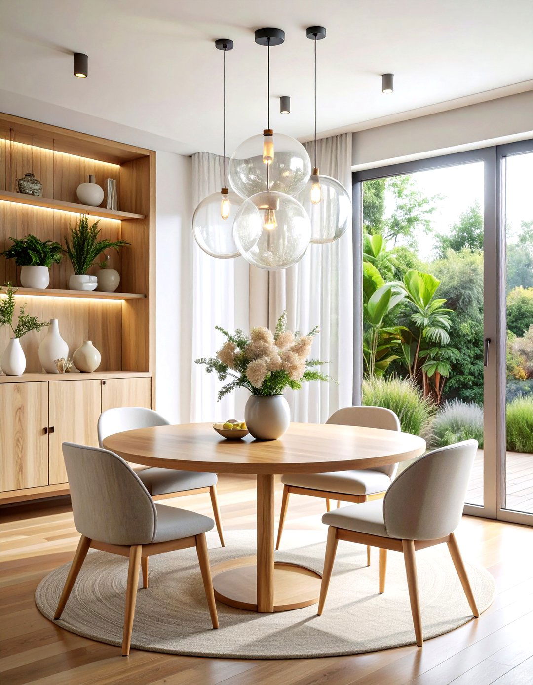 Bubble Glass Pendant - 30 dining room task lighting ideas