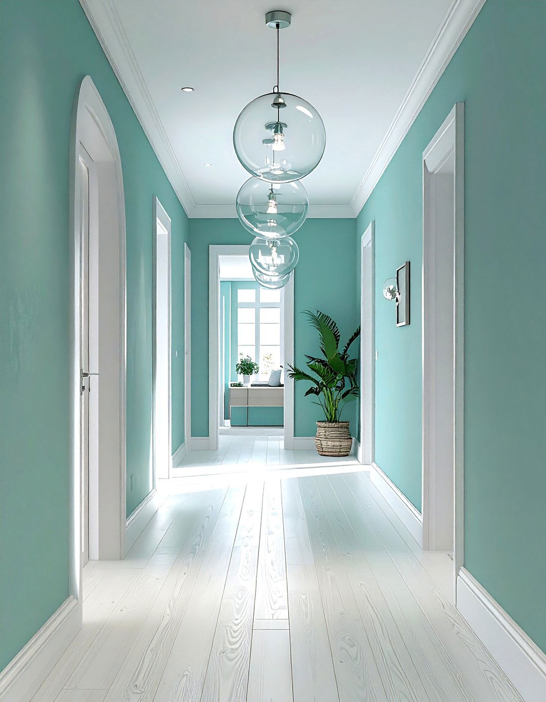 Bubble Glass Pendant - 30 hallway lighting ideas